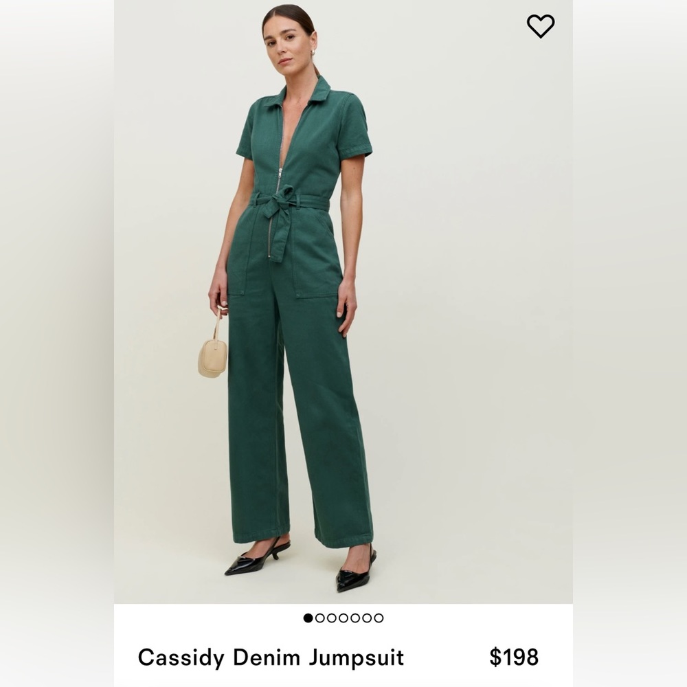 Reformation Cassidy Denim Jumpsuit